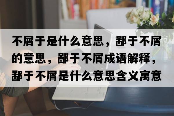 不屑于是什么意思，鄙于不屑的意思，鄙于不屑成語(yǔ)解釋?zhuān)捎诓恍际鞘裁匆馑己x寓意