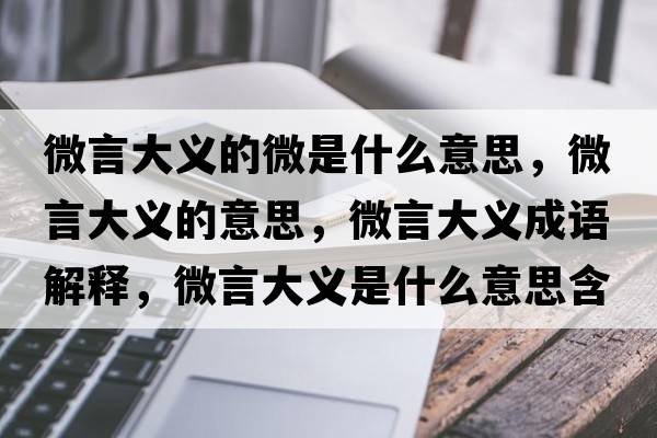 微言大義的微是什么意思，微言大義的意思，微言大義成語(yǔ)解釋?zhuān)⒀源罅x是什么意思含義寓意