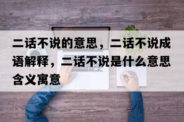 二話(huà)不說(shuō)的意思，二話(huà)不說(shuō)成語(yǔ)解釋?zhuān)?huà)不說(shuō)是什么意思含義寓意