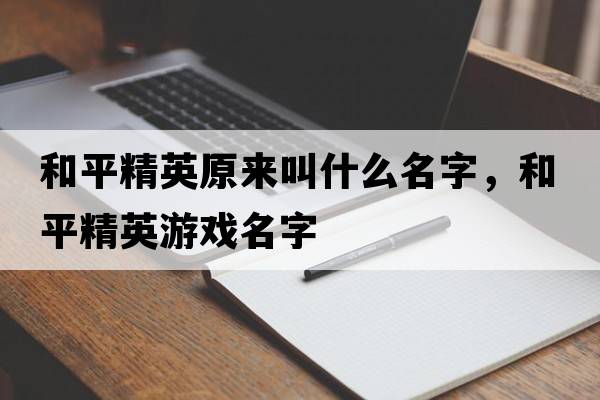 和平精英原來(lái)叫什么名字，和平精英游戲名字
