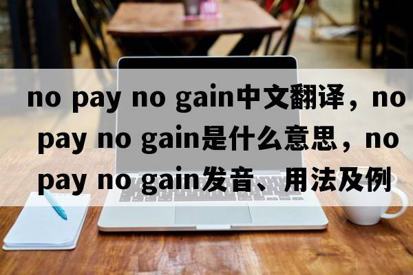 no pay no gain中文翻譯，no pay no gain是什么意思，no pay no gain發(fā)音、用法及例句