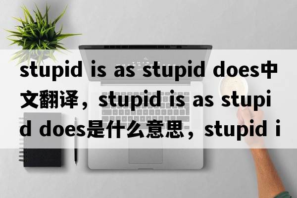 stupid is as stupid does中文翻譯，stupid is as stupid does是什么意思，stupid is as stupid does發(fā)音、用法及例句