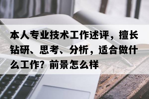 本人專(zhuān)業(yè)技術(shù)工作述評，擅長(cháng)鉆研、思考、分析，適合做什么工作？前景怎么樣